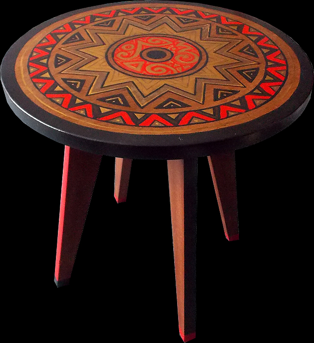 table bretonne décorée